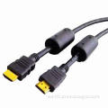 HDMI 19-pin Male to Male Cable, 1.2/1.3V, Provides Comfort, Easy to Install, Non-slip Rubber Grip